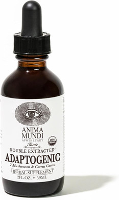 Anima Mundi Adaptogenic 7 Mushroom Drops - Adaptogenic Blend with Organic Mushroom Extracts - Liquid Immune Support Tincture with Reishi, Lion's Mane, Cordyceps & Chaga Mushroom Liquid Extract (2oz)