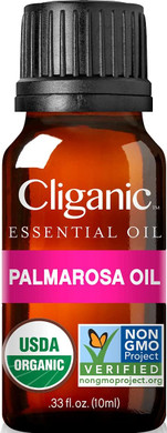 Cliganic Usda Organic Palmarosa Essential Oil, 100% Pure Natural Undiluted (10Ml), For Aromatherapy | Non-Gmo Verified