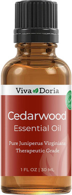 Viva Doria 100% Pure Cedarwood Essential Oil, Therapeutic Grade, Virginia Cedarwood Oil, 30 mL (1 Fluid Ounce)