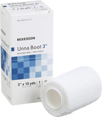 Mckesson Unna Boot With Zinc Oxide, Non-Sterile, 3 In X 10 Yd, 1 Roll3 Inch X 10 Yard ( 1 Ct)