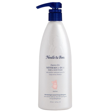 Noodle & Boo Fragrance Free Newborn 2-In-1 Hair & Body Wash For Baby Eczema Care, 16 Fl. Oz