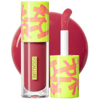 Focallure Lip Oil,Moisturizing,Hydrating Lip Gloss,Transparent Toot Lip Glow Oil,Shiny Glossy Finish,Non-Sticky,Long Lasting,Tinted Lip Balm For Dry Lips And Lip Care,Candy Applerd01 Candy Apple