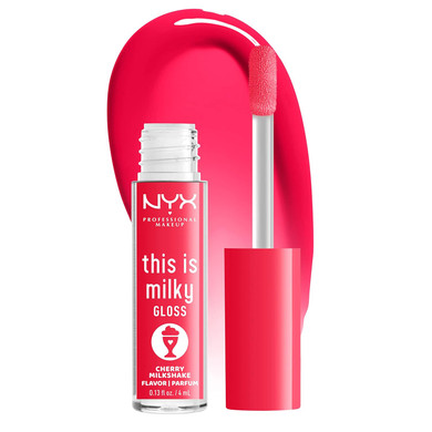 Nyx Professional Makeup This Is Milky Gloss, Lip Gloss With 12 Hour Hydration, Vegan - Cherry Milkshake (Cherry Pink)Cherry Milkshake