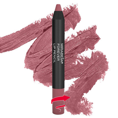 Mirabella Velvet Lip Liner Pencil, Forever - Creamy & Long Lasting Matte Lip Crayon - Lip Liner & Crayon Stick - Flawless Finish, Smudgeproof & Easy-To-Use - Paraben & Gluten Freeforever
