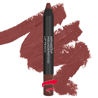 Mirabella Velvet Lip Liner Pencil, Misunderstood - Creamy & Long Lasting Lip Crayon - Matte Lip Liner & Crayon Stick - Flawless Finish, Smudgeproof & Easy-To-Use - Paraben & Gluten Freemisunderstood