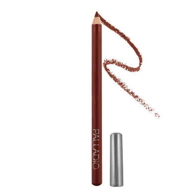 Palladio Lip Liner Pencil, Wooden, Firm yet Smooth, Contour and Line with Ease, Perfectly Outlined Lips, Comfortable, Hydrating, Moisturizing, Rich Pigmented Color, Long Lasting, WalnutWalnut