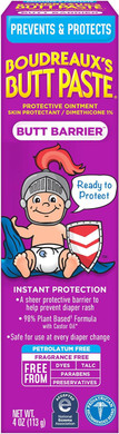 Boudreaux'S Butt Paste, Butt Barrier Ointment, Rash Prevention, 4Oz Tube