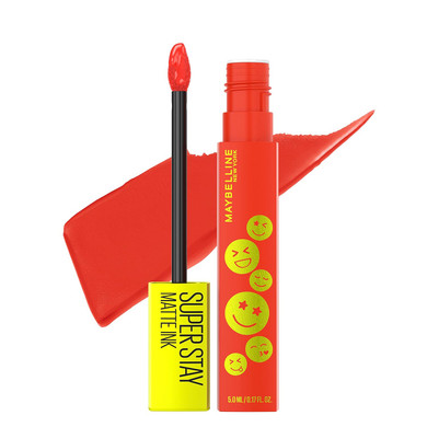 Maybelline Super Stay Matte Ink Liquid Lip Color, Moodmakers Lipstick Collection, Long Lasting, Transfer Proof Lip Makeup, Pleasure Seeker, Red, 1 Countpleasure Seeker0.17 Fl Oz (Pack Of 1)