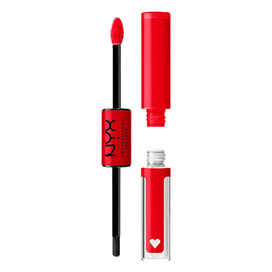 Nyx Professional Makeup Shine Loud, Long-Lasting Liquid Lipstick With Clear Lip Gloss - Rebel In Red (Warm Red)17 Rebel In Red