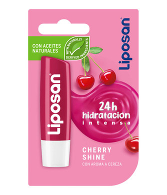 Liposan Fruity Shine Cherry - Lip Care Balm - 4.8Gr/5.5Ml By Labello - Liposan