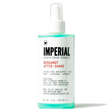 Imperial Barber Grade Products Bergamot After-Shave Alcohol Free, 9 Oz
