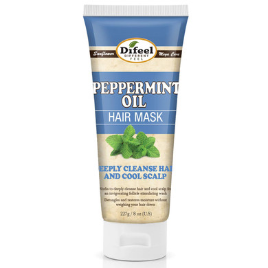 Difeel Peppermint Oil Hair Mask 8 oz. - Deep Conditioning Hair Treatment Mask