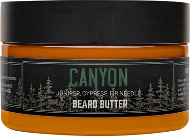 Live Bearded: Beard Butter, Made In Usa - Canyon, 3Oz - Beard Leave In Conditioner- Beard Care To Moisturize, Style, Condition - Beard Softener With Shea Butter & All-Natural Ingredients