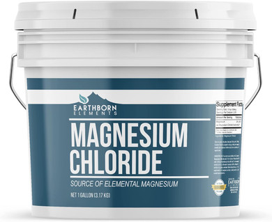 Earthborn Elements Magnesium Chloride (1 Gallon), Dietary Supplement, Great Source Of Elemental Magnesium128 Fl Oz (Pack Of 1)