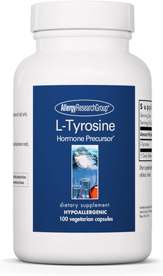 Allergy Research Group - L-Tyrosine 500 Mg - Hormone Precursor, Brain - 100 Vegetarian Capsules