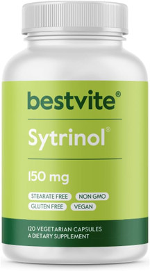 Bestvite Sytrinol 150Mg (120 Vegetarian Capsules) - Patented Blend Of Natural Citrus And Palm Fruit Extracts - No Stearates - Vegan - Non Gmo - Gluten Free