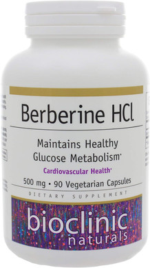 Bioclinic Naturals Berberine HCL 500 mg 90 Caps