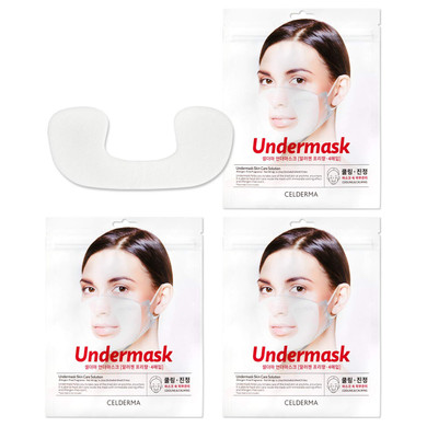 Celderma Undermask Bundle [4 Pcs X 3] Hydrogel Facial Mask To Wear Under Mask, Anti Maskne Cover, Mascne Treatment