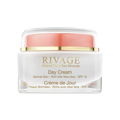 Rivage Natural Dead Sea Minerals Day Cream Spf15 Rich With Aloe Vera 50Ml Enhanced With Dead Sea Minerals Vegan Friendly, No Animal Testing, No Harsh Chemicals