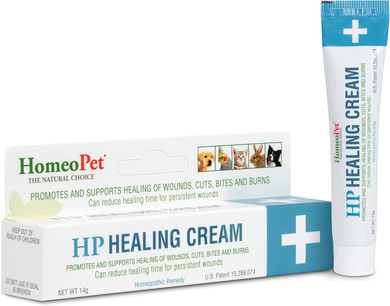 Homeopet Hp Healing Cream, Natural Support For Pet Wound Healing, Skin-Healing Cream For Dogs And Cats, 14 Grams