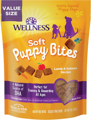 Wellness Core Rawrev Grain Free Puppy Deboned Chicken Recipe, 10 Lbs Soft Puppy Bites, Lamb And Salmon, 8 Oz Bag