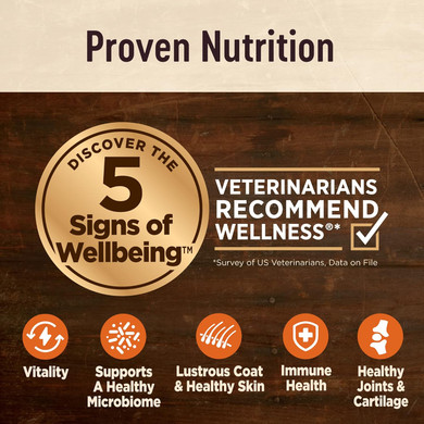 Wellness Core Digestive Health Dry Dog Food With Wholesome Grains, Highly Digestible, For Dogs With Sensitive Stomachs, Made In Usa With Real Protein (Small Breed, Chicken & Brown Rice, 4-Pound Bag)4 Pound (Pack Of 1)
