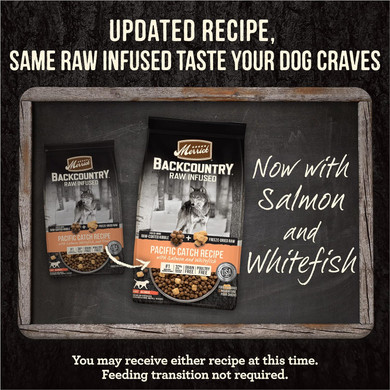 Merrick Backcountry Raw Infused Grain Free Dog Food, Pacific Catch Recipe, Freeze Dried Dog Food - 4 Lb. Bag