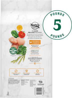 Nutro Natural Choice Small Breed Senior Dry Dog Food, Chicken & Brown Rice Recipe Dog Kibble, 5 Lb. Bag