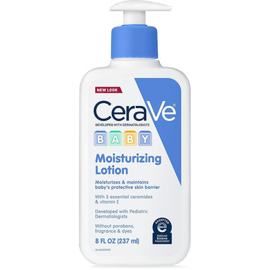 Cerave Baby Lotion | Gentle Baby Skin Care With Ceramides, Niacinamide & Vitamin E | Fragrance, Paraben, Dye & Phthalates Free | Lightweight Baby Moisturizer | 8 Ounce | Packaging May Vary8 Fl Oz (Pack Of 1)