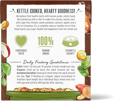 The Honest Kitchen One Pot Stews: Slow Cooked Chicken Stew With Sweet Potato, Spinach & Apples Wet Dog Food, 10.5 Oz X610.5 Ounce (Pack Of 6)