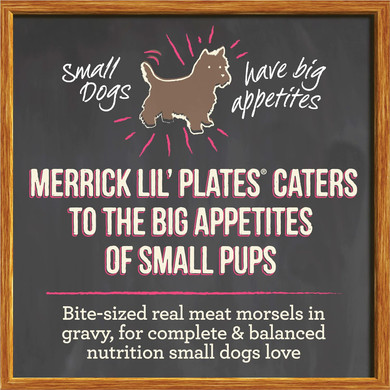 Merrick Lilã¢Â Plates Grain Free Dinner Duos Soft Natural Wet Small Dog Food Variety Pack, Beef And Chicken - (1) 2.6 Lb. Tubs