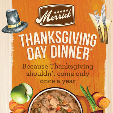 Merrick Grain Free Wet Dog Food, Thanksgiving Day Dinner Canned Dog Food - 12.7 Ounce (Pack Of 12)Thanksgiving Day Dinner