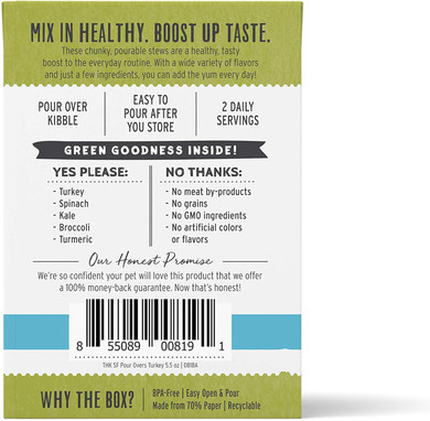 The Honest Kitchen Superfood Pour Overs Wet Toppers For Dogs (Pack Of 12), 5.5 Oz - Turkey Stew