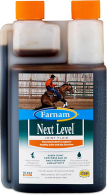 Farnam Next Level Joint Fluid Supplement For Horses And Dogs, Helps Maintain Connective Tissue To Ease Joint Stiffness Due To Daily Activity, 16 Ounces, 16 Day Supply