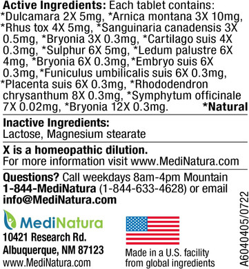 Medinatura T-Relief Pet Arthritis Relief Arnica +12 Powerful Natural Homeopathic Medicines Help Ease Hip & Joint Pain Soreness & Stiffness For Dog & Cat - 90 Tablets90