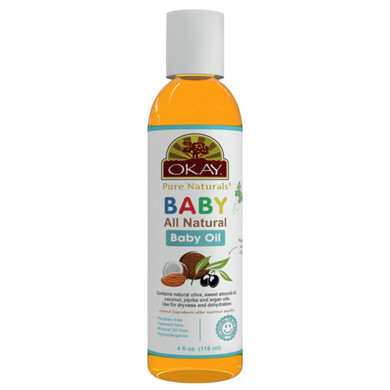 Okay- Baby Oil All Natural 4Oz / 236Ml