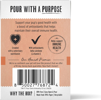 The Honest Kitchen Functional Pour Overs: Immune Support - Beef Stew Dog Food Topper, 5.5 Oz X125.5 Oz (Pack Of 12)