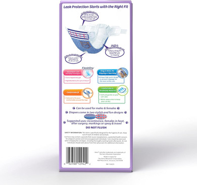 Hartz Disposable Cat Diapers, Size S 12 Count, Comfortable & Secure Fit, Easy To Put Onsmall (S)