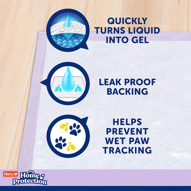 Home Protection Lavender Scent Odor Eliminating X-Large Dog Pads, 30Ctlavender