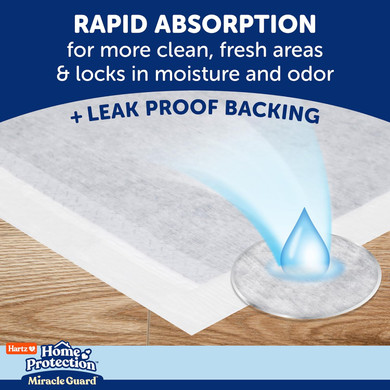 Hartz Home Protection Miracle Guard Dog Pads, Xxl 20 Count, 3X Absorbency & 3X Longer Use, Won'T Leak And Odor Eliminating