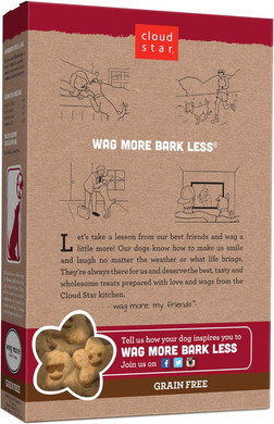 Cloud Star Wag More Bark Less, Grain Free Itty Bitty, Crunchy Biscuit Dog Treats, Pumpkin, 7 Oz7 Ounce (Pack Of 1)