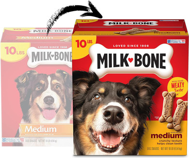 Milk-Bone Original Dog Biscuits, Medium Crunchy Dog Treats, 10 Pound