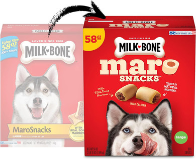 Milk-Bone Maro-Snacks Dog Treats, Beef, 58 Ounce (Pack Of 3) Packaging May Vary