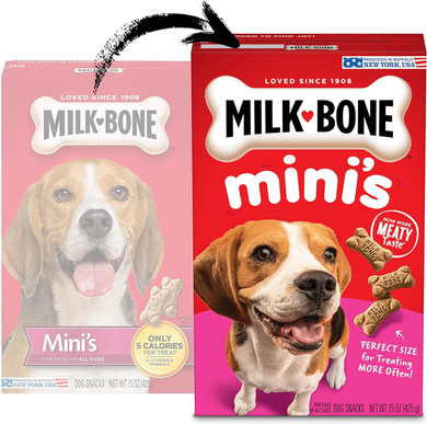 Milk-Bone Mini'S Original Dog Biscuits, 15 Ounce (Pack Of 6)15 Ounce (Pack Of 6)