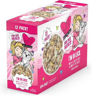 Weruva Best Fido Friend Fun Size Meals For Dogs, I'M In Luck, 2.75Oz Cup (Pack Of 12)2.06 Pound (Pack Of 1)