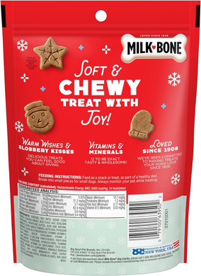 Milk-Bone Winter Pawliday Soft & Chewy Dog Treats, Chicken Recipe, 4.5 Ounce (Pack Of 10)Pawliday Soft & Chewy Treats4.50 Ounce (Pack Of 10)