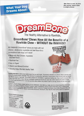 Dreambone Mini Chews, Made With Real Beef, Rawhide-Free Chews For Dogs, 24 Count24 Count (Pack Of 1)
