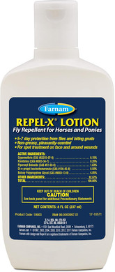 Farnam Repel-X Lotion Fly Repellent For Horses And Ponies Lotion 8 Ounce