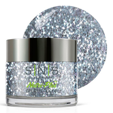 Sns Nail Dip Powder, Gelous Color Dipping Powder - Super Model Walk (Metallics/Silver, Glitter) - Long-Lasting Dip Nail Color Lasts 14 Days - Low-Odor & No Uv Lamp Required - 1Oz244 - Super Model Walk