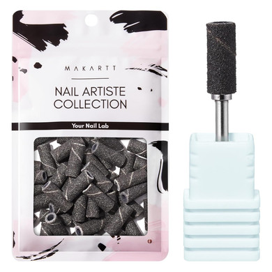 Makartt Sanding Bands For Nail Drill, 50 Pcs Small Nail Sanding Files With 2023 Upgrade Design 3.1Mm Mandrel Bits, 240 Fine Grits For Natural Nail Prep Smooth Polish Cuticle, Manicure Nail Salon Use